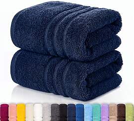 Lavea® 2er Set Duschtuch 70x140, Doppelpack, 100% 