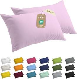 Lavea® 2er Set Kissenbezug 50x70, Kissenhülle