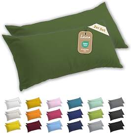 Lavea® 2er Set Seitenschläferkissen-Bezug 40 x