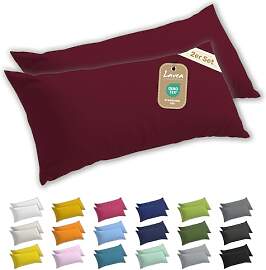Lavea® 2er Set Seitenschläferkissen-Bezug 40 x