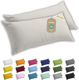 Lavea® 2er Set Seitenschläferkissen-Bezug 40 x