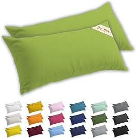 Lavea® 2er Set Seitenschläferkissen-Bezug 40 x