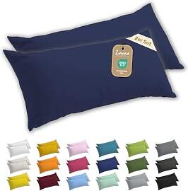 Lavea® 2er Set Seitenschläferkissen-Bezug 40 x