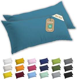 Lavea® 2er Set Seitenschläferkissen-Bezug 40 x