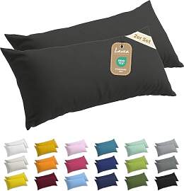 Lavea® 2er Set Seitenschläferkissen-Bezug 40 x