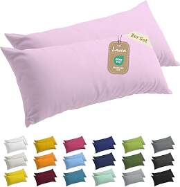 Lavea® 2er Set Seitenschläferkissen-Bezug 40 x