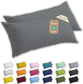 Lavea® 2er Set Seitenschläferkissen-Bezug 40 x