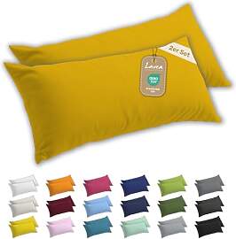 Lavea® 2er Set Seitenschläferkissen-Bezug 40 x