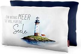 la Vida Kuschelkissen mit Leuchtturm Motiv, EIN
