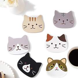 Lawen Creative 6 Stück Silikon Katze