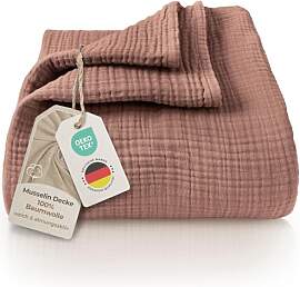 LAYNENBURG Premium Musselin Tagesdecke 180x220 cm