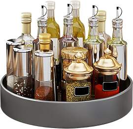 Lazy Susan Drehteller Organizer Edelstahl 32CM