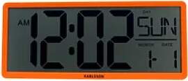 lcd-wanduhr Karlsson Retro