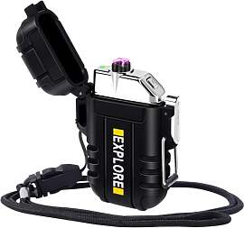 LcFun Lichtbogen Feuerzeug Elektrisch, Wasserdicht 