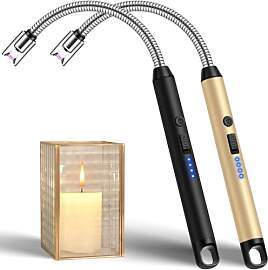 LcFun Stabfeuerzeug USB Aufladbar, Lichtbogen