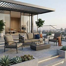 LC Garden Avento Loungeset Aluminium/Rope/Polyester