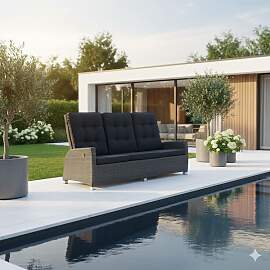 LC Garden Barcelona Diningsofa verstellbar