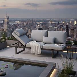 LC Garden Bondino Diningsofa verstellbar