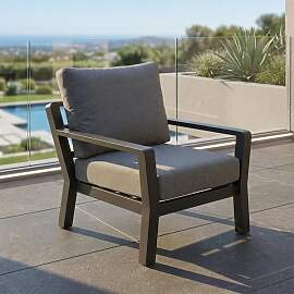 LC Garden Bondino Loungesessel Aluminium/Polyester