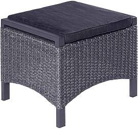 LC Garden Keramo Gartenhocker Aluminium/Geflecht