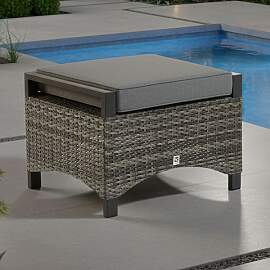 LC Garden Vivera Loungehocker Geflecht mit