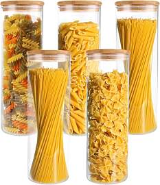 LDXDRU 5er Set Vorratsdosen Glas mit Deckel,