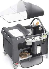 LEADZM 5-in-1 Beistellbett, Reisebett, Babybett