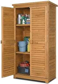 LEADZM Gartenschrank Holz für Außenbereich,