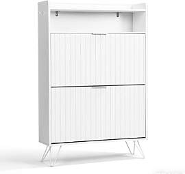 LEADZM Schuhschrank Schmal,Schuhkipper mit 2