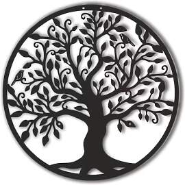 Lebensbaum, Lebensbaum Wanddekoration, Metall Baum 