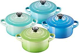 Le Creuset 4er-Set Mini Cocottes aus Steinzeug, je 