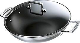 Le Creuset Antihaftbeschichteter Wok aus 3-ply