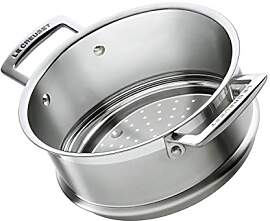 Le Creuset Dämpfeinsatz 3-ply Edelstahl, Ø 20