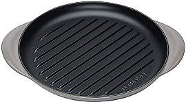 Le Creuset Grillplatte rund 25 cm Flint