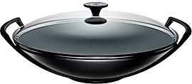 Le Creuset Gusseisen-Wok mit Glasdeckel, Ø 36 cm, 