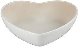 Le Creuset Servierschale Herz 2,9 l Meringue