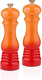 Le Creuset Set Salz- und Pfeffermühle, ofenrot