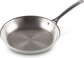 LE CREUSET Unbeschichtete flache Pfanne aus 3-ply