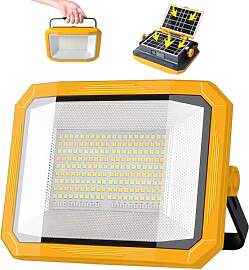 LED Akku Strahler 100W, Solar Arbeitsleuchte LED