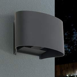 LED Außenleuchte GRETA, Anthrazit, 2-flammig