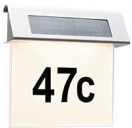 LED-Außenleuchte Solar House Number max. 0,2 Watt