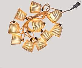 LED Außenlichterkette mit Stecker 5m lang + 3m