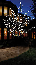 LED Baum BONETTI, schwarz, H:150cm, Leuchten, LED