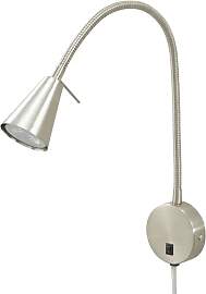 LED-Bettleuchte  Nickel-matt   ¦ silber ¦ Maße