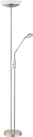 LED-Deckenfluter Ganina Nickelfarben max. 18,5 Watt