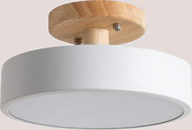 Led-deckenleuchte Aus Stahl Zico Weiss - Sklum
