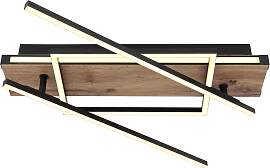 LED-Deckenleuchte Colli Opal/Schwarz/Braun max.40