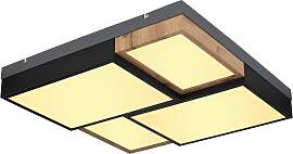LED-Deckenleuchte Gundi Schwarz/Weiß max. 50 Watt 