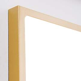 LED Deckenleuchte LERO, eckig, gold-matt, 18cm