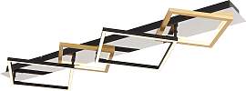 LED-Deckenleuchte Lesina Goldfarben/Schwarz max 40 